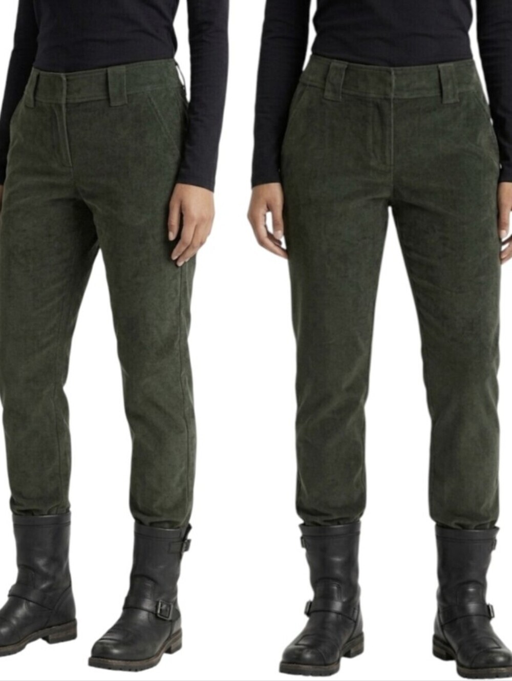 Royal Robbins Corduroy Dark Forest Green Pants High Rise Straight Leg Size 12
